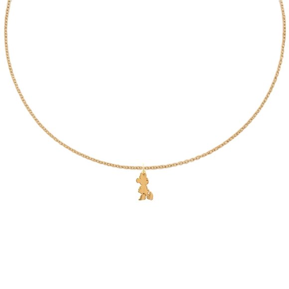 Gold "Minnie Mouse" Pendant Necklace - Picture 1 of 2